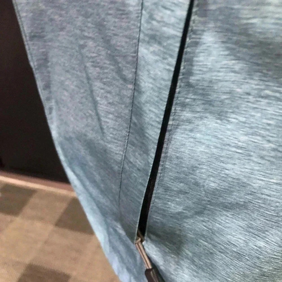 32° Cool Short Anorak Hooded waterproof jacket, pockets, bungee waist, teal - Picture 5 of 10